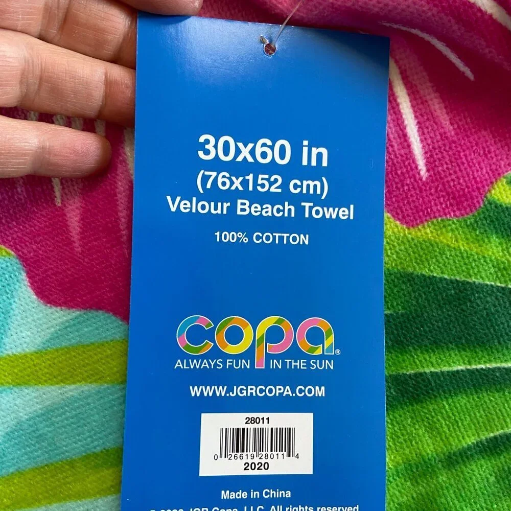 NWT Beach Towel Tropical Hawaiian